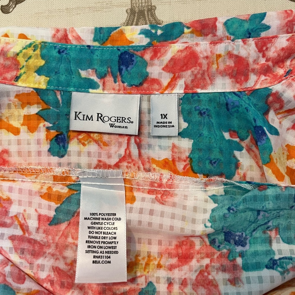 Kim Rogers Multicolor Floral Blouse - Picture 3 of 3